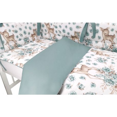 Baby Shop 2 részes babaágynemű - menta őzike