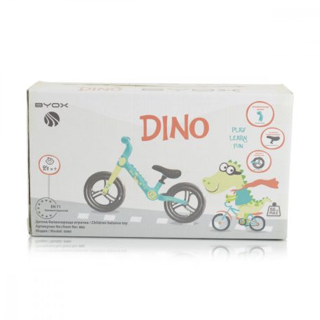 Byox Dino futóbicikli 12" - kék