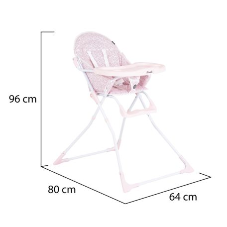 Moni Noodle fix etetőszék - Rózsaszín 