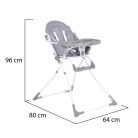 Moni Noodle fix etetőszék - Szürke 