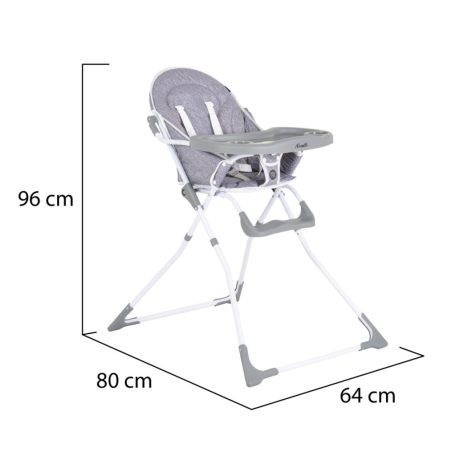 Moni Noodle fix etetőszék - Szürke 