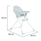 Moni Noodle fix etetőszék - Kék