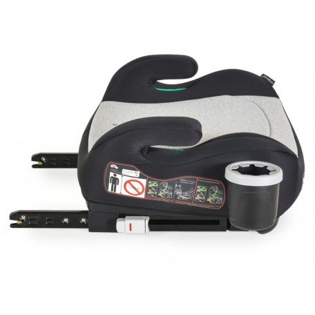 Cangaroo I-Swift i-Size ülésmagasító 125-150 cm pohártartóval - Fekete/szürke