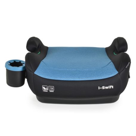 Cangaroo I-Swift i-Size ülésmagasító 125-150 cm pohártartóval - Fekete/kék