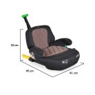 Cangaroo Jax i-Size ülésmagasító 125-150cm  isofix - Fekete/barna