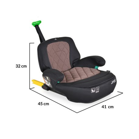 Cangaroo Jax i-Size ülésmagasító 125-150cm  isofix - Fekete/barna