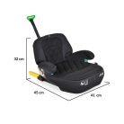 Cangaroo Jax i-Size ülésmagasító 125-150cm  isofix - Fekete