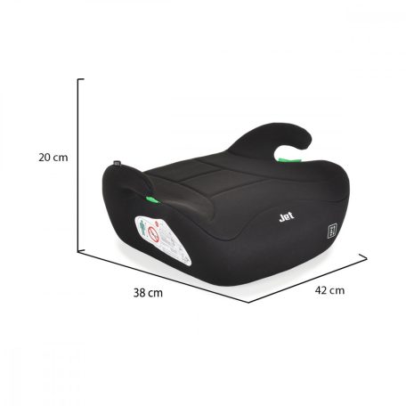 Moni Jet i-Size ülésmagasító 125-150 cm  - Fekete