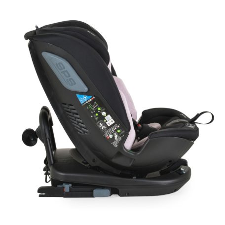 Cangaroo Gravity I-Size 360°-ban forgatható ISOFIX gyermekülés (40-150 cm) - Rózsaszín