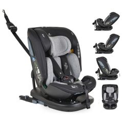   Cangaroo Gravity I-Size 360°-ban forgatható ISOFIX gyermekülés (40-150 cm) - Szürke