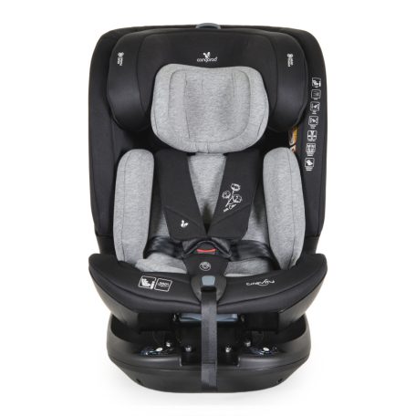 Cangaroo Gravity I-Size 360°-ban forgatható ISOFIX gyermekülés (40-150 cm) - Szürke