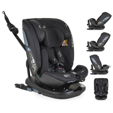 Cangaroo Gravity I-Size 360°-ban forgatható ISOFIX gyermekülés (40-150 cm) - Fekete