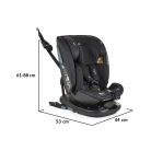 Cangaroo Gravity I-Size 360°-ban forgatható ISOFIX gyermekülés (40-150 cm) - Fekete