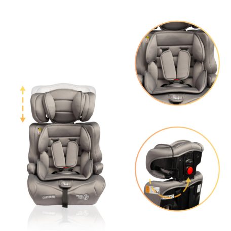 Caretero Falcon i-Size biztonsági autósülés  76-150 cm - Grey