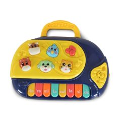 YaLi Toys Műanyagjáték zongora állatokkal - kék