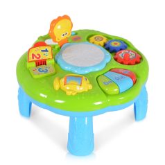 Műanyag zenélő activity asztal - kék/zöld