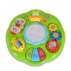 Műanyag zenélő activity asztal - kék/zöld