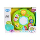Műanyag zenélő activity asztal - kék/zöld