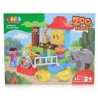 JDLT Építőjáték zoo állatfigurákkal 