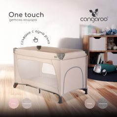   Cangaroo One Touch 1 szintes utazóágy egy kézzel csukható - V.szürke