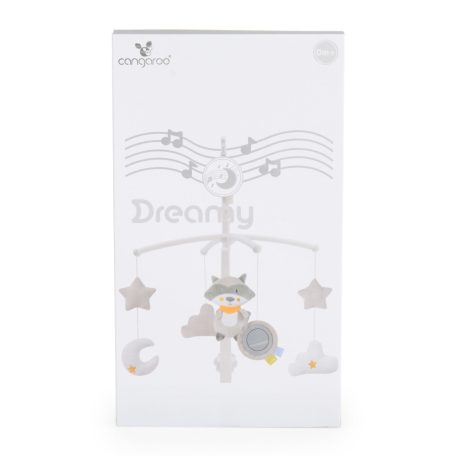 Cangaroo Dreamy kiságyforgó - szürke/rózsaszín madár