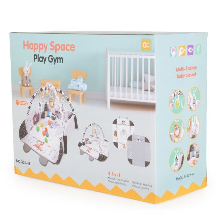 Happy Space játszószőnyeg - állatos