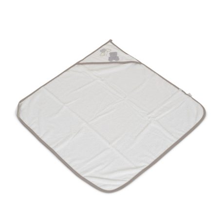 Cangaroo Cute Bear kapucnis törölköző 100x100 cm - fehér