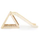 Moni Toys PIKLER 2in1 fa mászóka és csúszda Montessori 155*57cm - Natur 