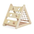 Moni Toys PIKLER 2in1 fa mászóka és csúszda Montessori 155*57cm - Natur 