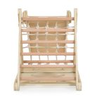 Moni Toys PIKLER 2in1 fa mászóka és csúszda Montessori 155*57cm - Natur 