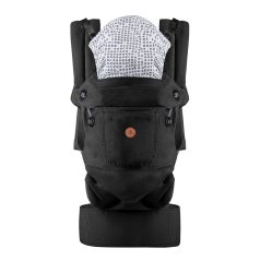   Cangaroo Bora bébi hordozó/kenguru 3 poziciós 15 kg - Fekete