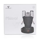 Cangaroo MISTRAL bébi hordozó 3 pozíciós, ergonomikus, hálós világos szürke