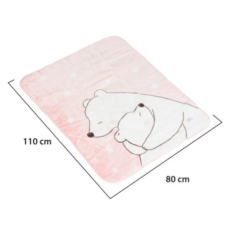Cangaroo Softy pihe puha takaró 80x110 cm - Sweet hugs rózsaszín 