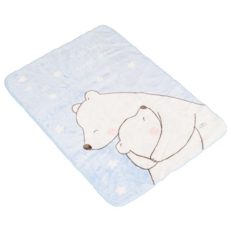 Cangaroo Softy pihe puha takaró 80x110 cm - Sweet hugs kék