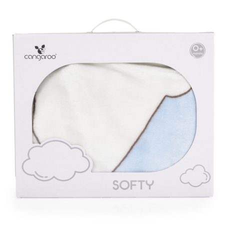 Cangaroo Softy pihe puha takaró 80x110 cm - Sweet hugs kék