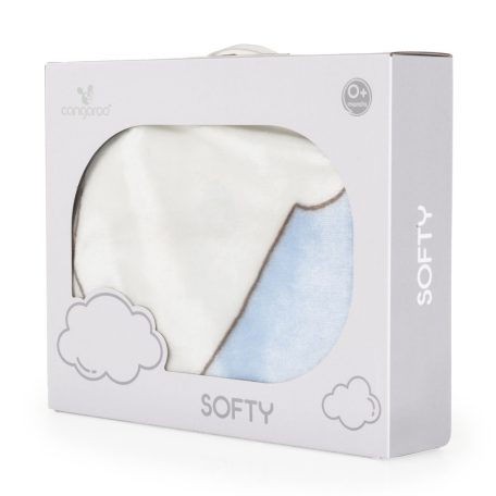 Cangaroo Softy pihe puha takaró 80x110 cm - Sweet hugs kék
