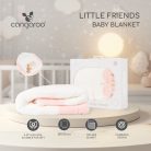 Cangaroo Baba takaró Little Friends 80x110 cm - rózsaszín 