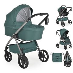 Cangaroo Unique 3:1 multifunkciós babakocsi 22kg-ig - Green