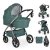 Cangaroo Unique 3:1 multifunkciós babakocsi 22kg-ig - Green
