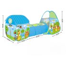 Moni Zoo mintás játszósátor alagúttal 239x70x100 cm