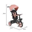 Byox Jasper tricikli összecsukható (forgatható üléssel) - Rózsaszín 
