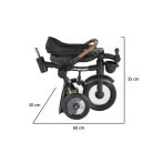 Byox Jasper tricikli összecsukható (forgatható üléssel) - Fekete