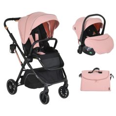 Moni Bingo 2:1 babakocsi szett - Pink-icing