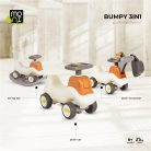 Moni Bumpy Bumpy 3 az 1-ben ráülős, markoló kanalas bébitaxi kormánnyal 6-36 hó+ 