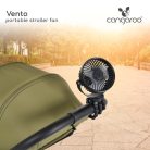 Cangaroo Vento ventilátor babakocsihoz - fekete 