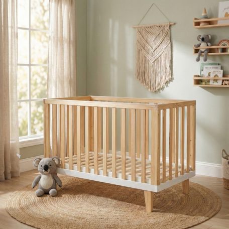 Cangaroo Whisper babaágy 3 magasságban állítható 60x120cm - Natur