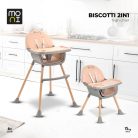 Moni Biscotti 2in1 fix etetőszék - Rózsaszín
