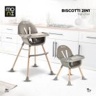 Moni Biscotti 2in1 fix etetőszék - Szürke 