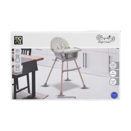 Moni Biscotti 2in1 fix etetőszék - Szürke 