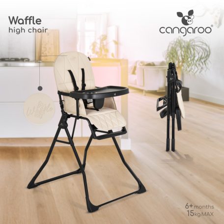 Cangaroo Waffle fix etetőszék - Bézs